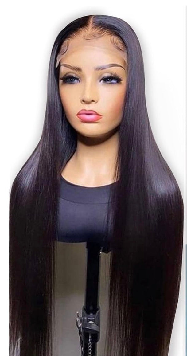 2Trendy Straight Remy Human Hair 5x5 HD Lace Pre-Plucked Closure With Baby Hair Wigs