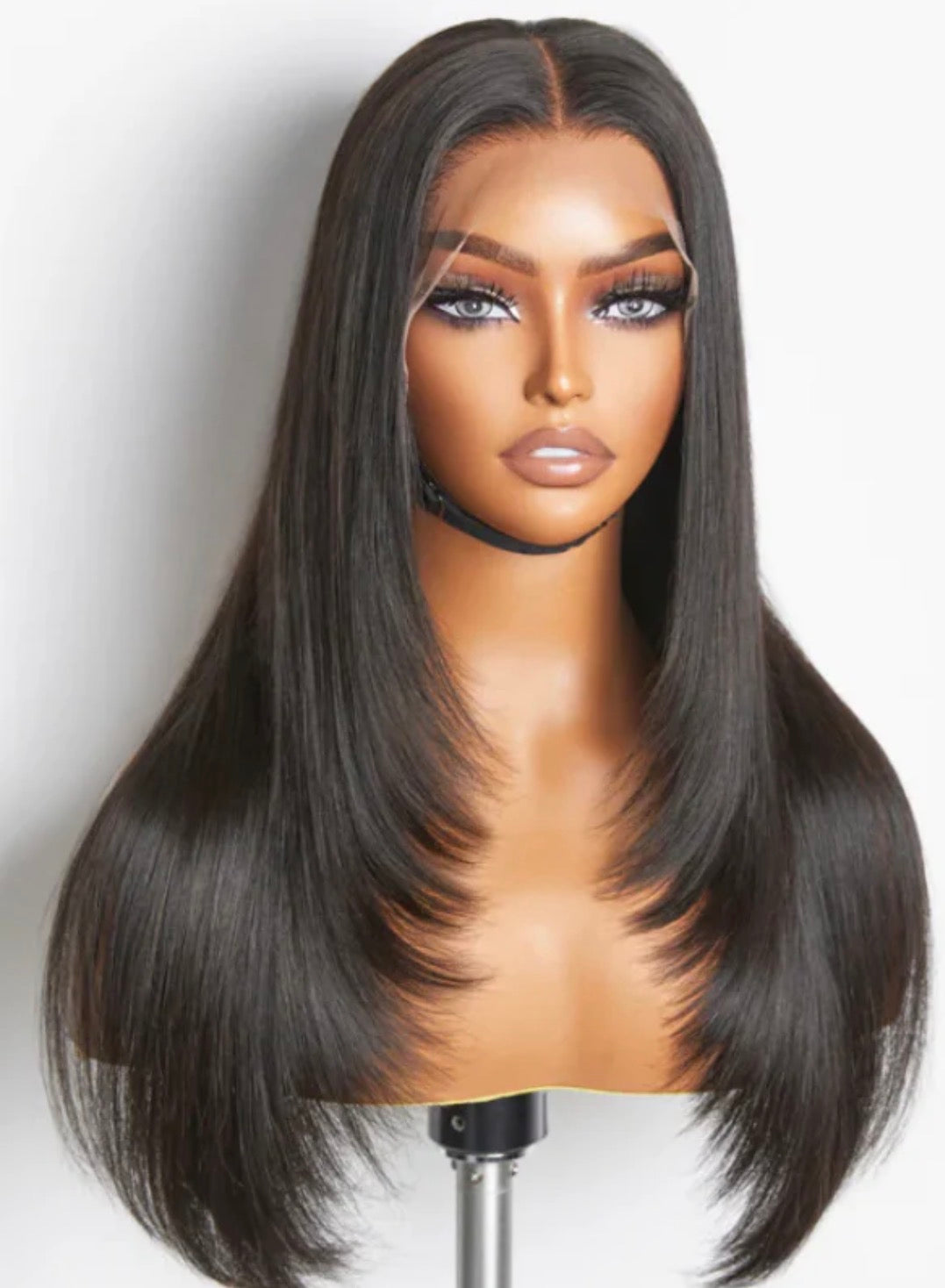 2Trendy 5x5 Closure Layered Cut Straight Human Hair Wigs