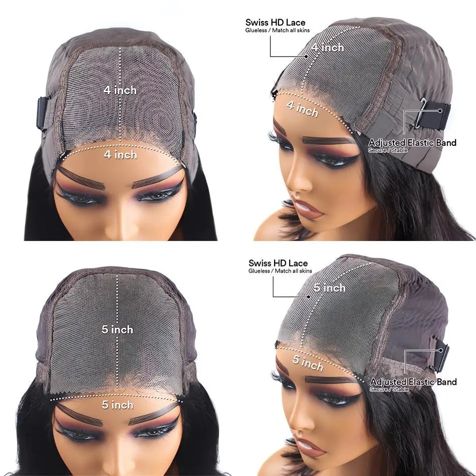 Bob Body Wave  - Preplucked Lace Front Glueless Ready To Wear Human Hair Wig