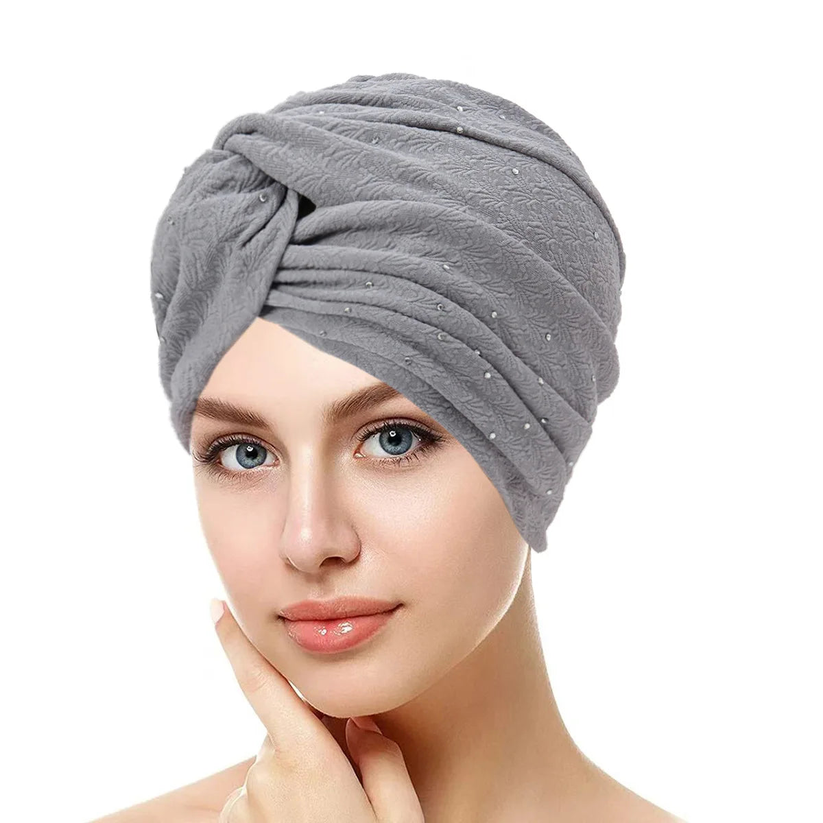 Women's Pleated Turbans in Various Colors