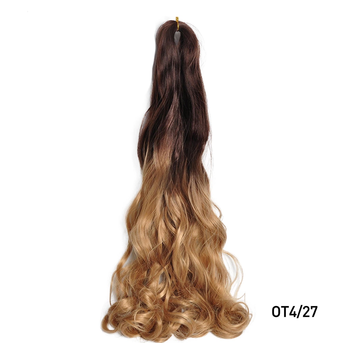French Spiral Curls Pre Stretched Loose Synthetic Braiding Hair