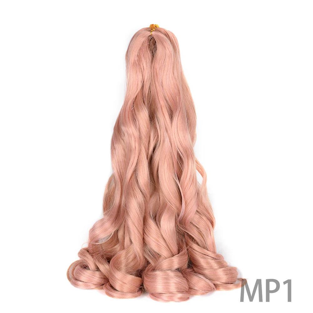 Loose French Spiral Curl Synthetic Pre-Stretched Braiding Hair