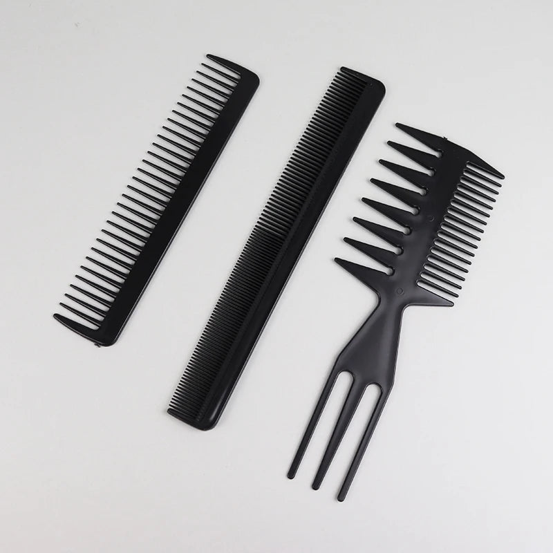 10pc Black Hair Comb Set