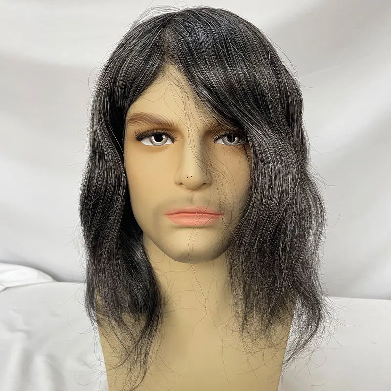 12inch Long Human Hair, Thin Skin Base PU Toupee/Replacement Units - Various Options Available