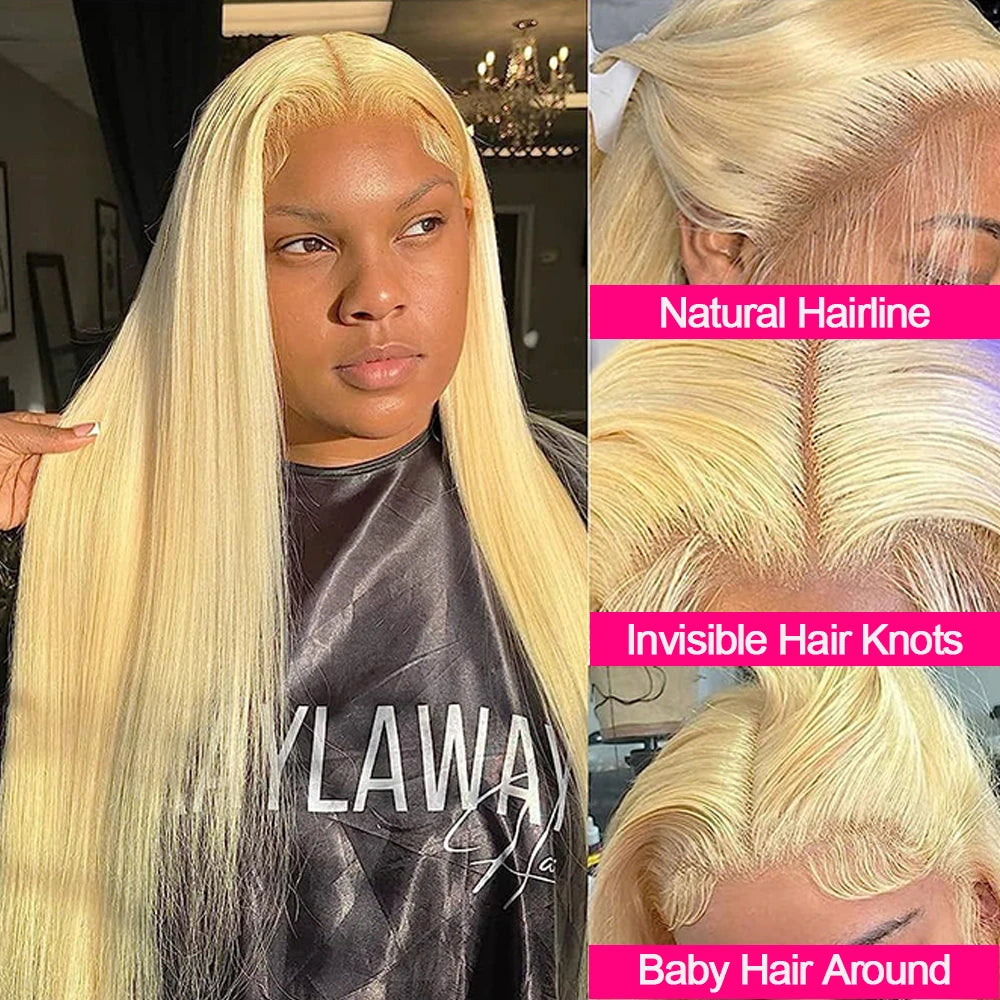 Transparent Lace Frontal Pre Plucked With Baby Hair - Blonde 613, 13x4