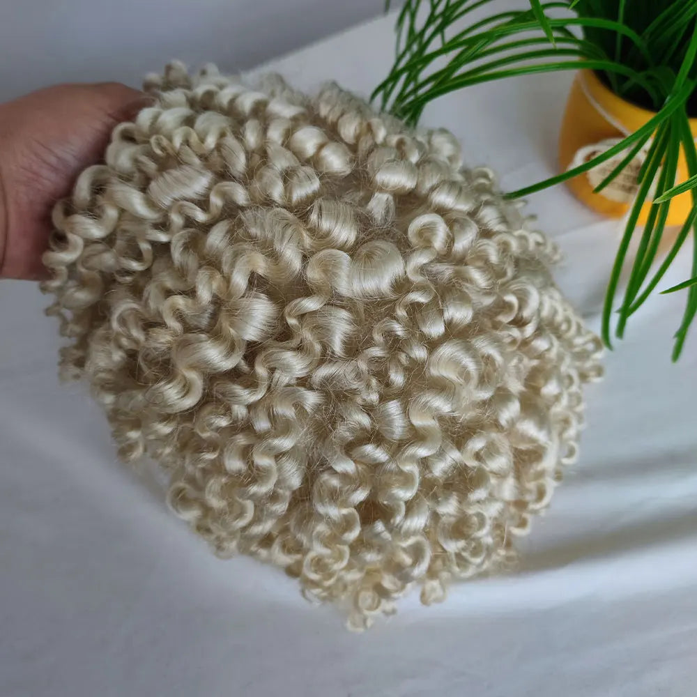Curly Human Hair Toupee/Hairpiece Full Lace - Various Options Available