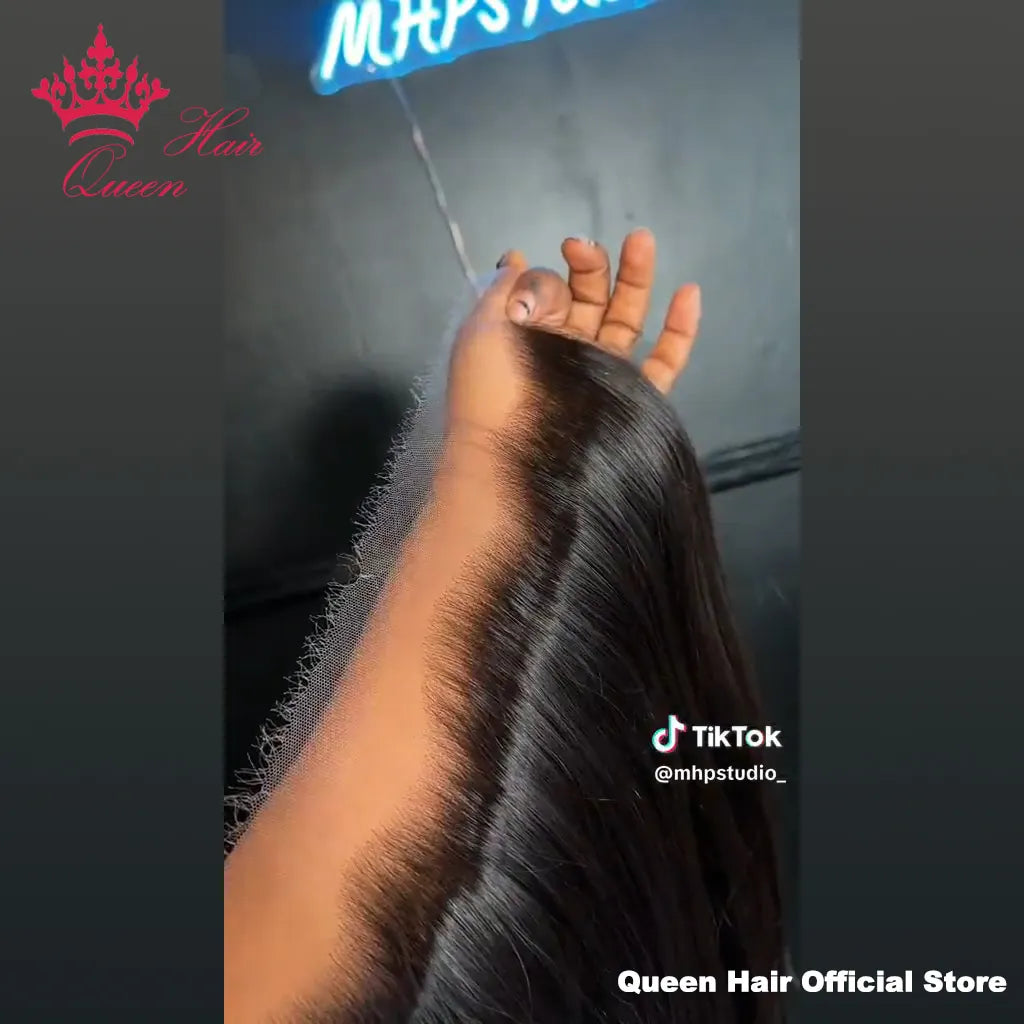Frontal or Closure Only HD Invisible Melt Skin Lace Raw Human Hair in Body Wave or Straight