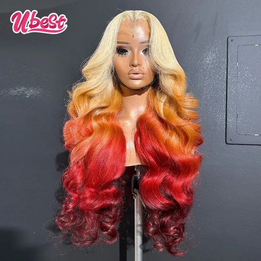 Ombre Body Wave Lace Front Human Hair Wigs