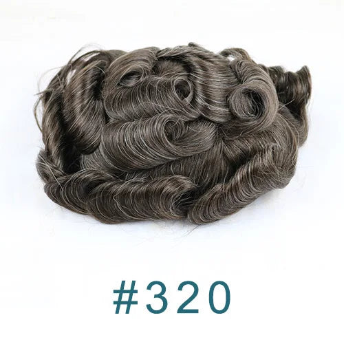 Thin 0.03mm Skin Natural Hairline Vlooped 100% Human Hair Replacement System (Toupee) Various Colors Available
