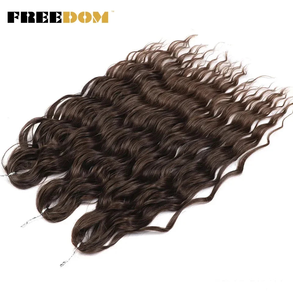 Deep Water Wave Synthetic 24inch Long Crochet Hair