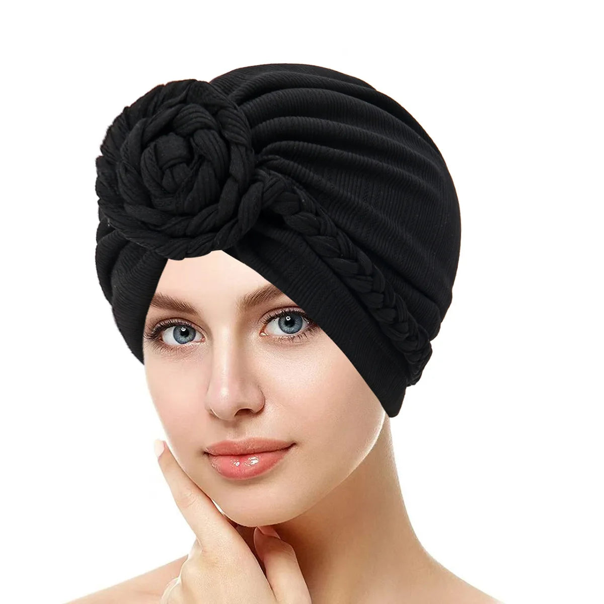 Women's Pleated Turbans in Various Colors