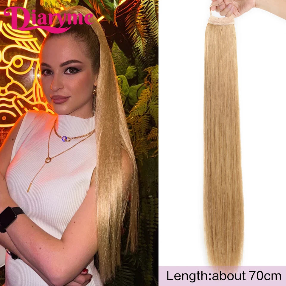 Long Straight Synthetic Ponytails - Various Options Available