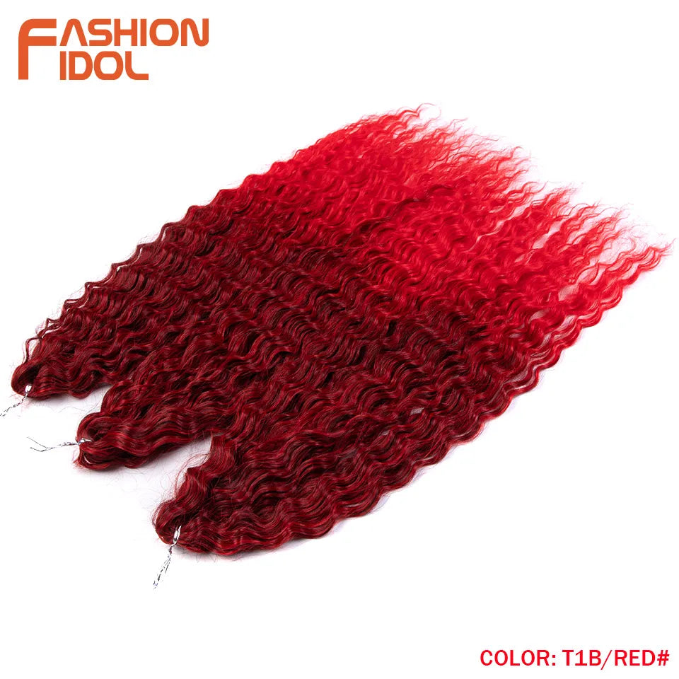 Water Wave Synthetic Crochet Hair 24 Inch - Various Colors Available