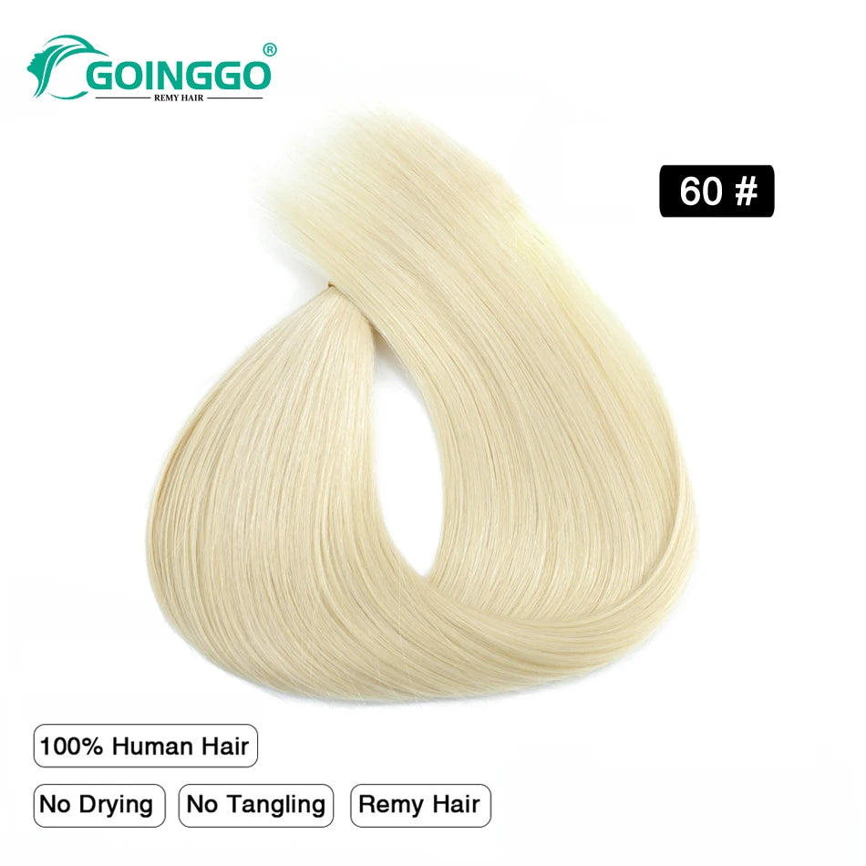 Straight V Part Human Hair Wig - Various Colors Available