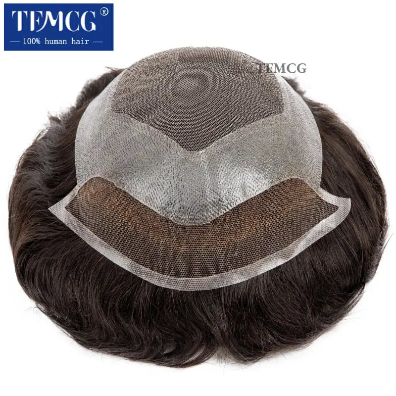 Swiss Lace 100% Natural Human Hair Toupee Hair Replacement Systems - Various Options Available