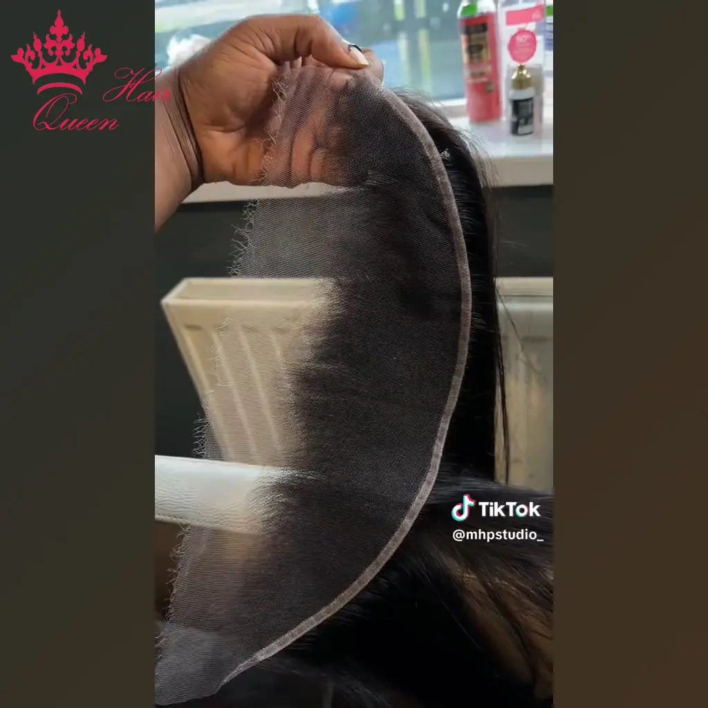Frontal or Closure Only HD Invisible Melt Skin Lace Raw Human Hair in Body Wave or Straight