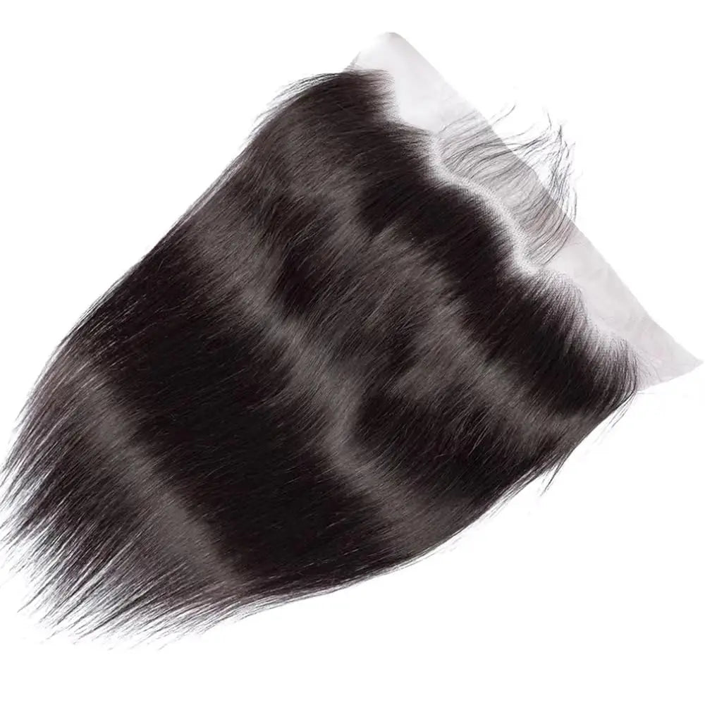13x4 Lace Human Hair Straight Lace Frontal PrePlucked