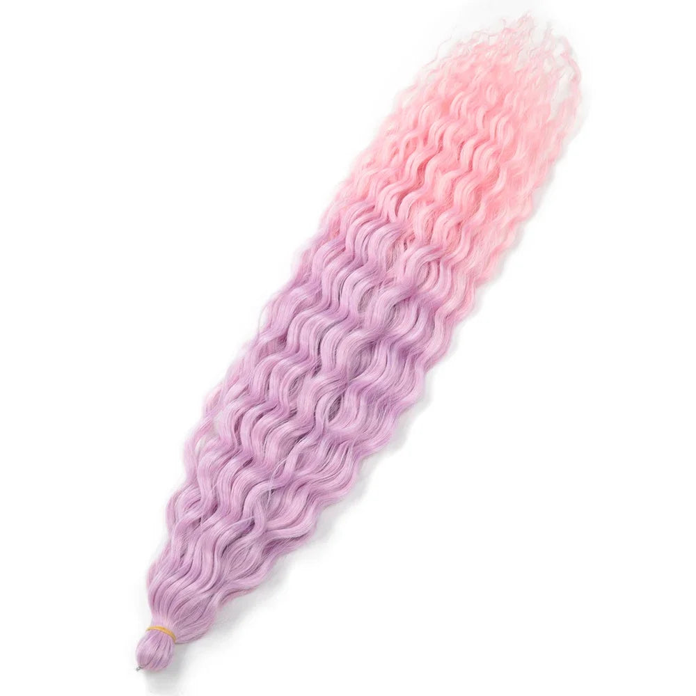Water Wave Synthetic Crochet Hair - Various Colors Available