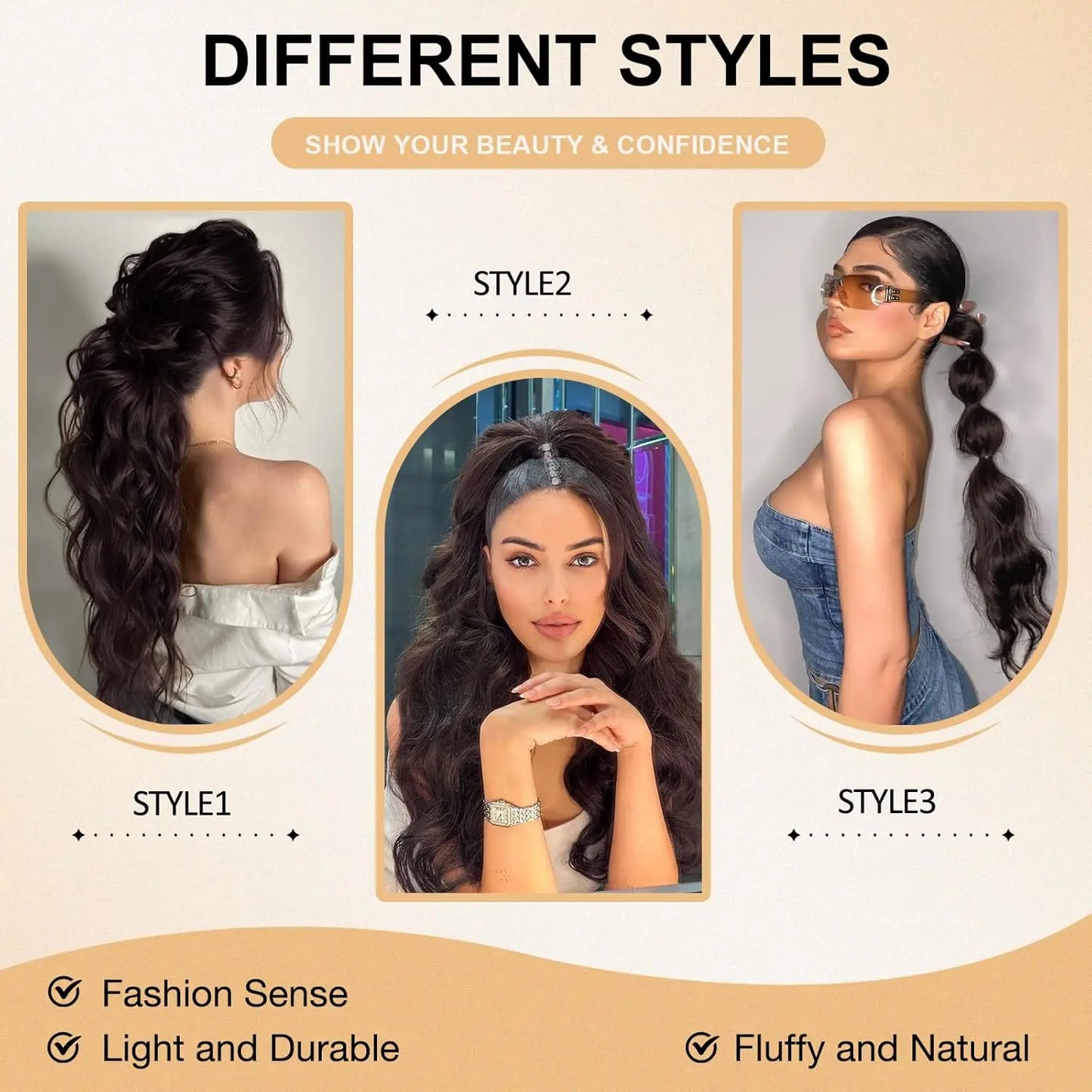 24inch Synthetic Drawstring Curly Ponytail With secure Clip