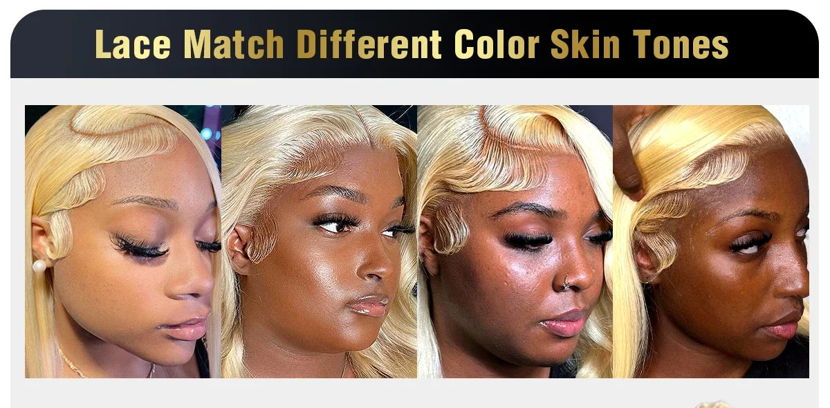 Blonde Bone Straight - HD Transparent Lace Frontal Human Hair Wig