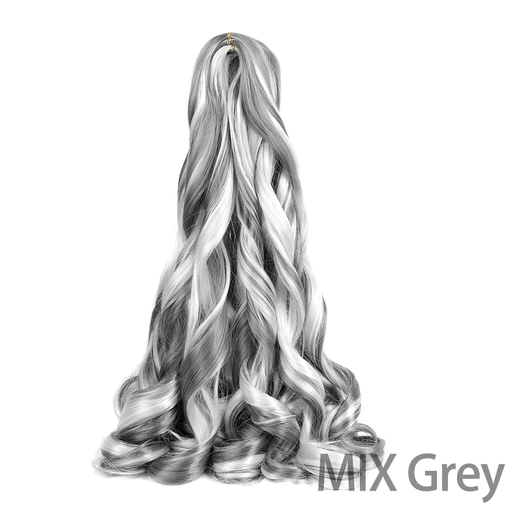 Loose French Spiral Curl Synthetic Pre-Stretched Braiding Hair
