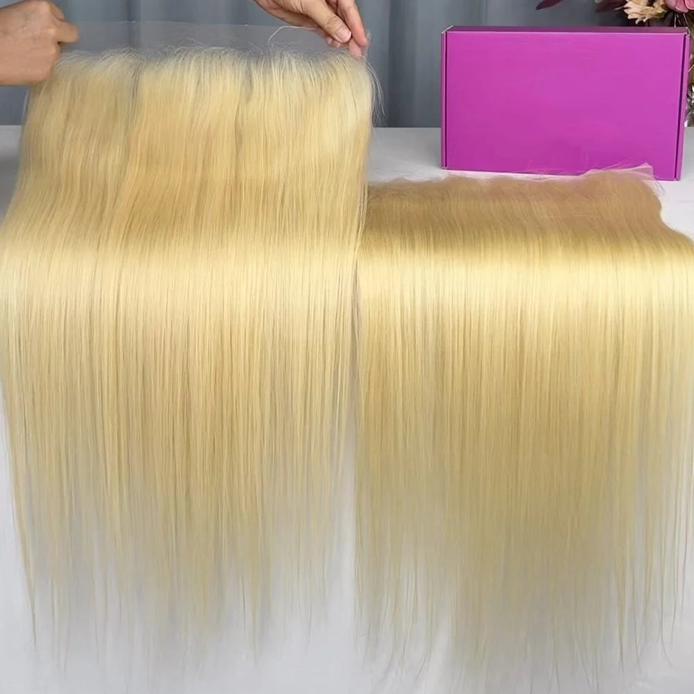 Transparent Lace Frontal Pre Plucked With Baby Hair - Blonde 613, 13x4
