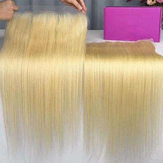 Transparent Lace Frontal Pre Plucked With Baby Hair - Blonde 613, 13x4
