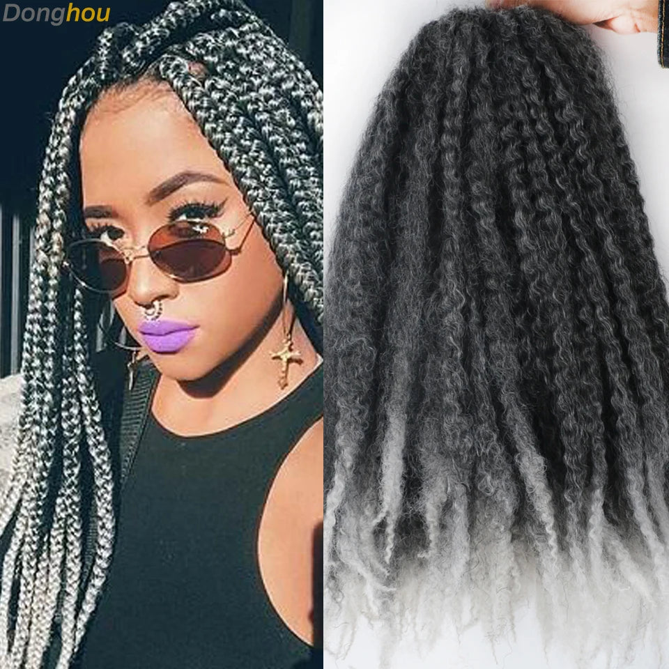 18 Inch Synthetic Marley Braiding Hair - Various Colors Available
