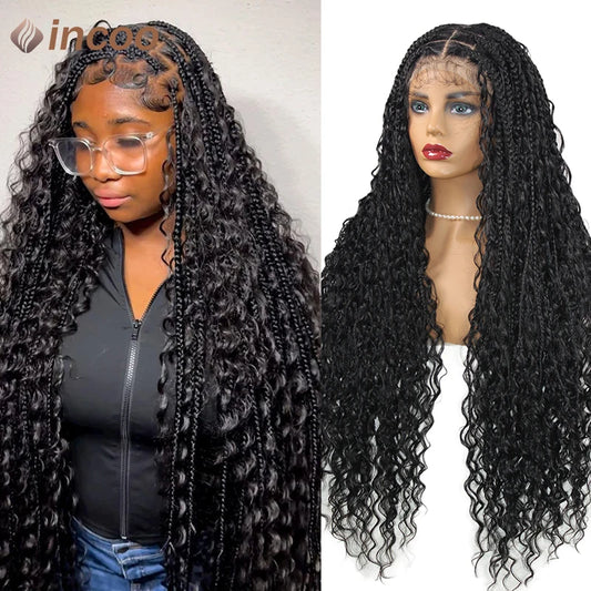 Boho Box Braided Full Lace Front Synthetic Wigs - Various Colors Available