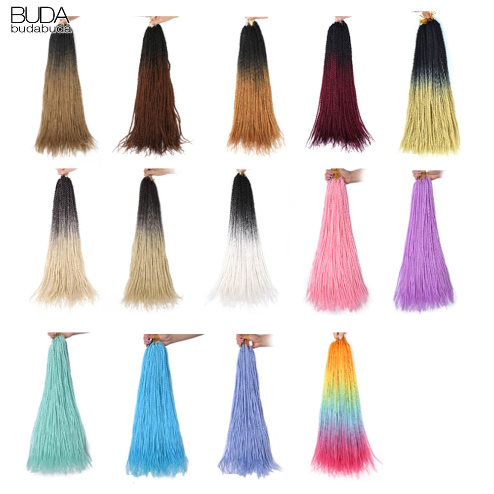 Synthetic Long Pre-Looped Box Braids Crochet Hair