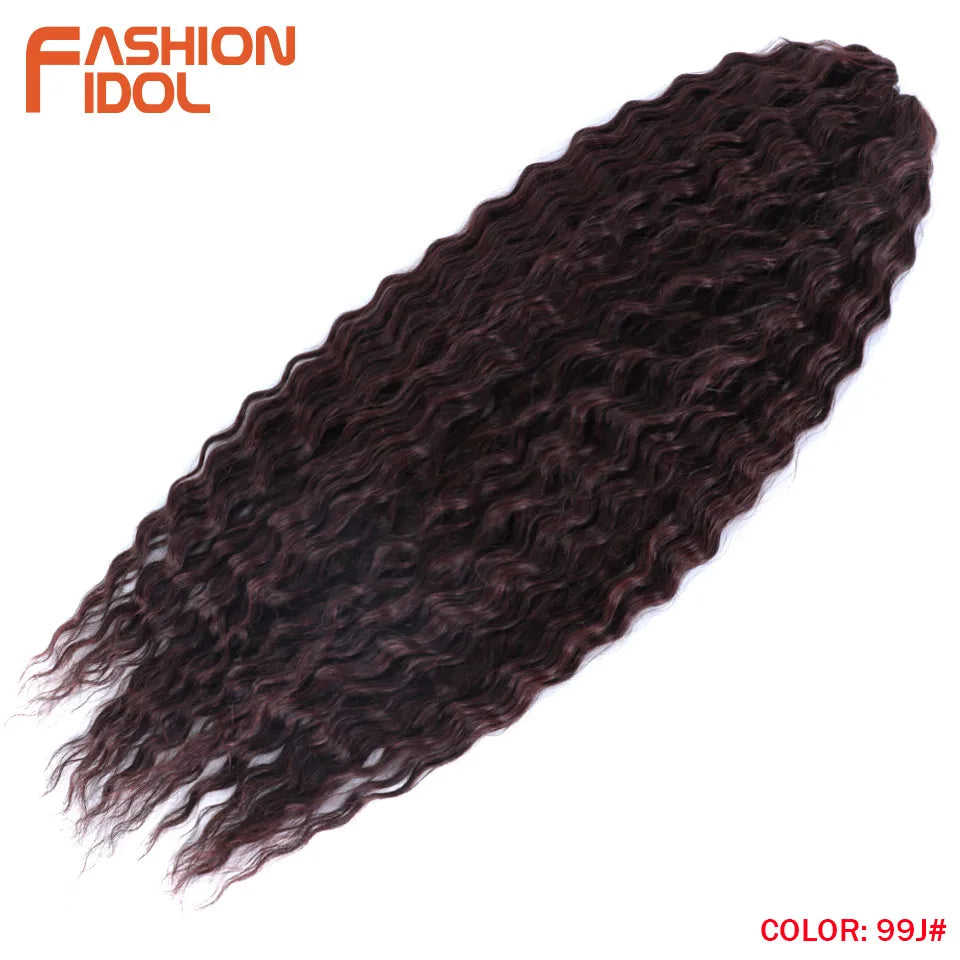 Water Wave Synthetic Crochet Hair 24 Inch - Various Colors Available