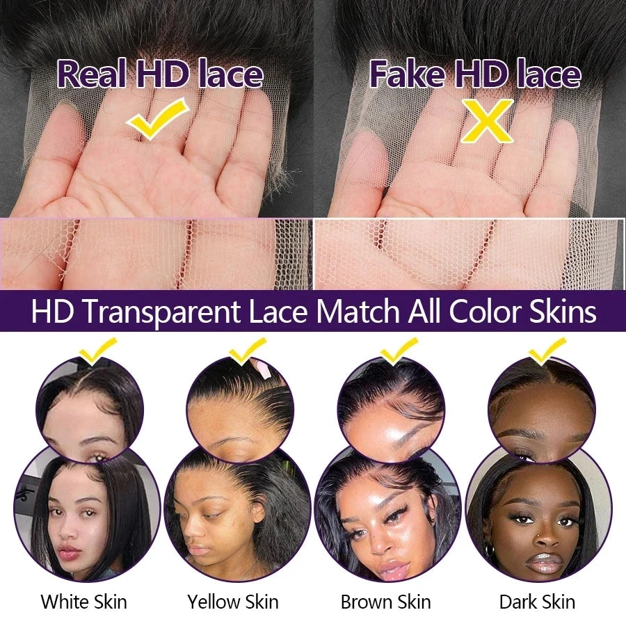 Pre Plucked Small Knots #613 Blonde HD Lace Frontal  & Closure - Human Hair