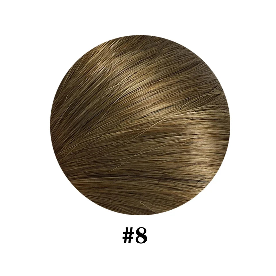 Natural Straight Remy 100% Human Hair Invisible Seamless Clips Ins