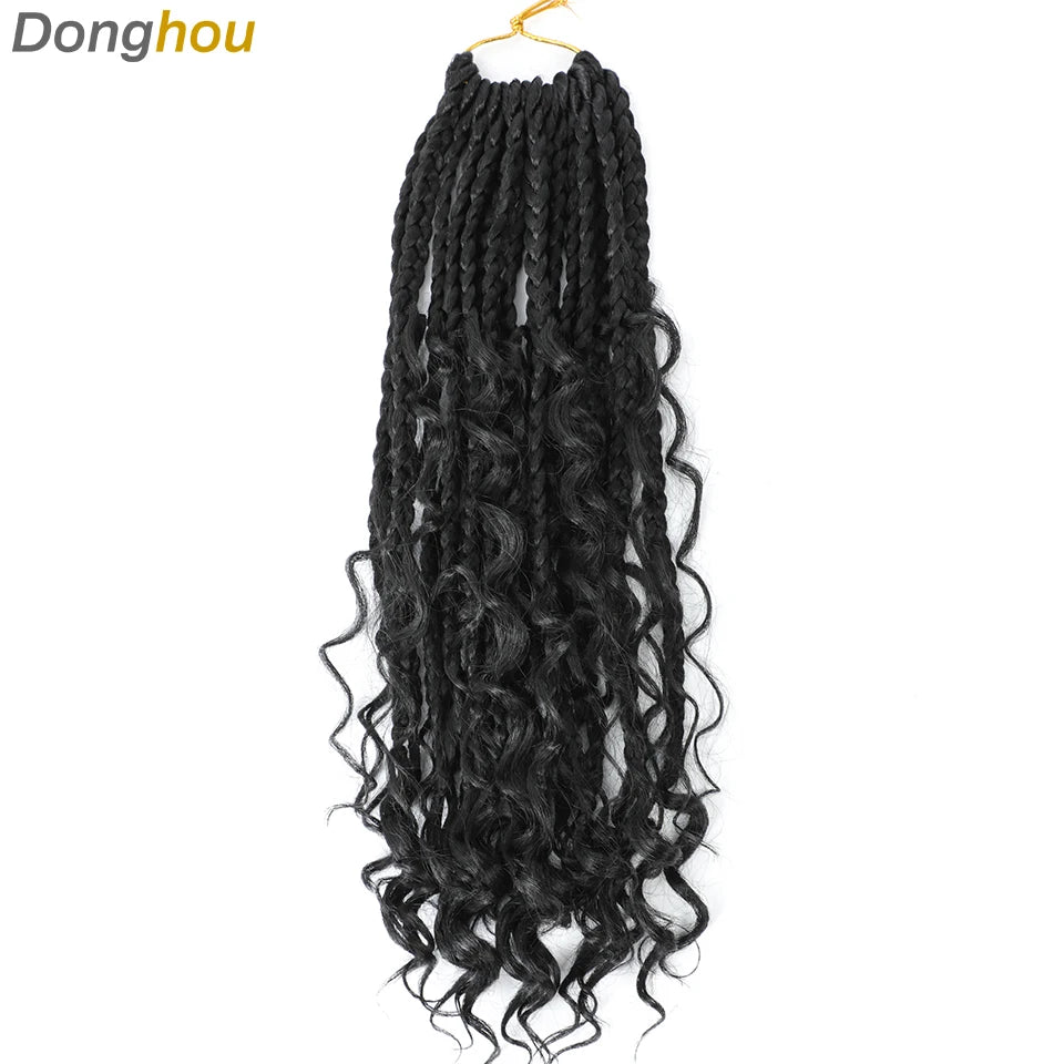 Boho Box Braids Synthetic Crochet Hair