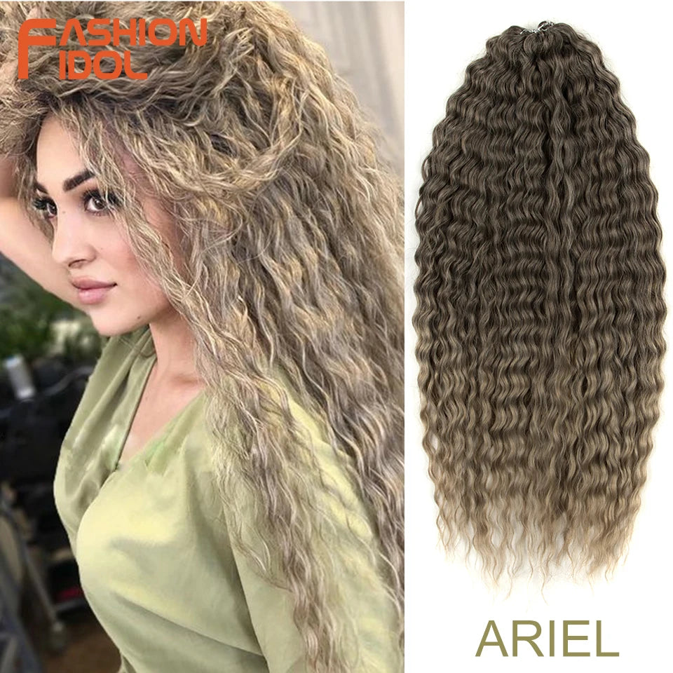 Water Wave Synthetic Crochet Hair 24 Inch - Various Colors Available