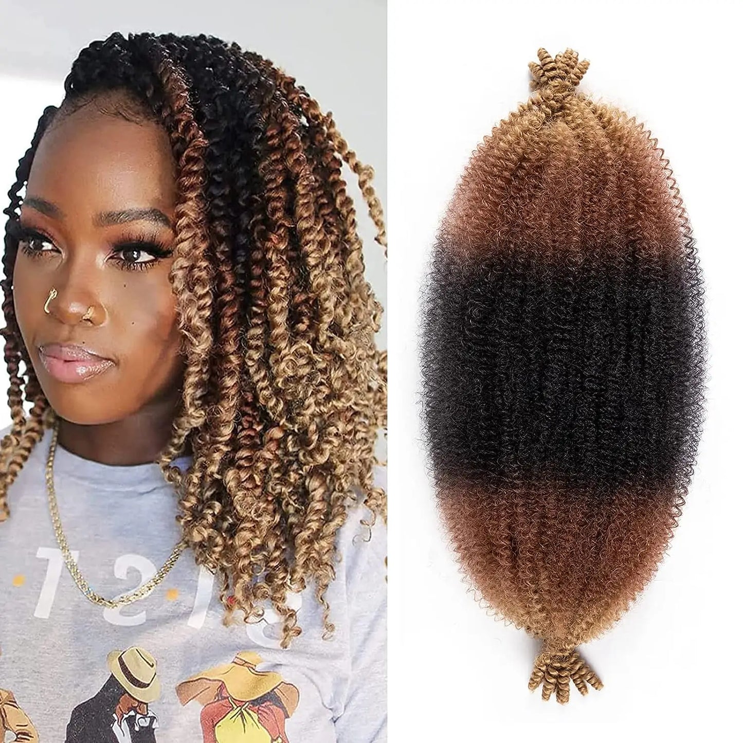 Afro Kinky Marley Twist Braiding /Crochet Synthetic Hair - Various Colors Available