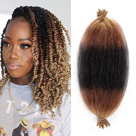 Afro Kinky Marley Twist Braiding /Crochet Synthetic Hair - Various Colors Available