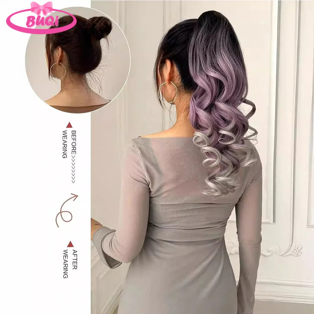 Body Wave Claw Clip On Synthetic Ponytails - Various Options Available