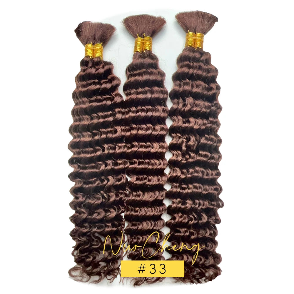 Brazilian Deep Wave Human Hair Braiding -  (Boho Braids)