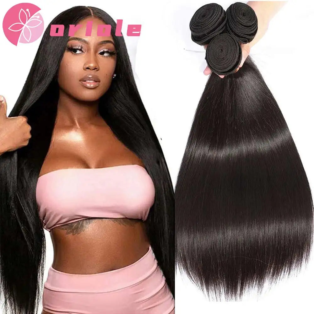 Peruvian Straight Human Hair Bundles - Natural Color
