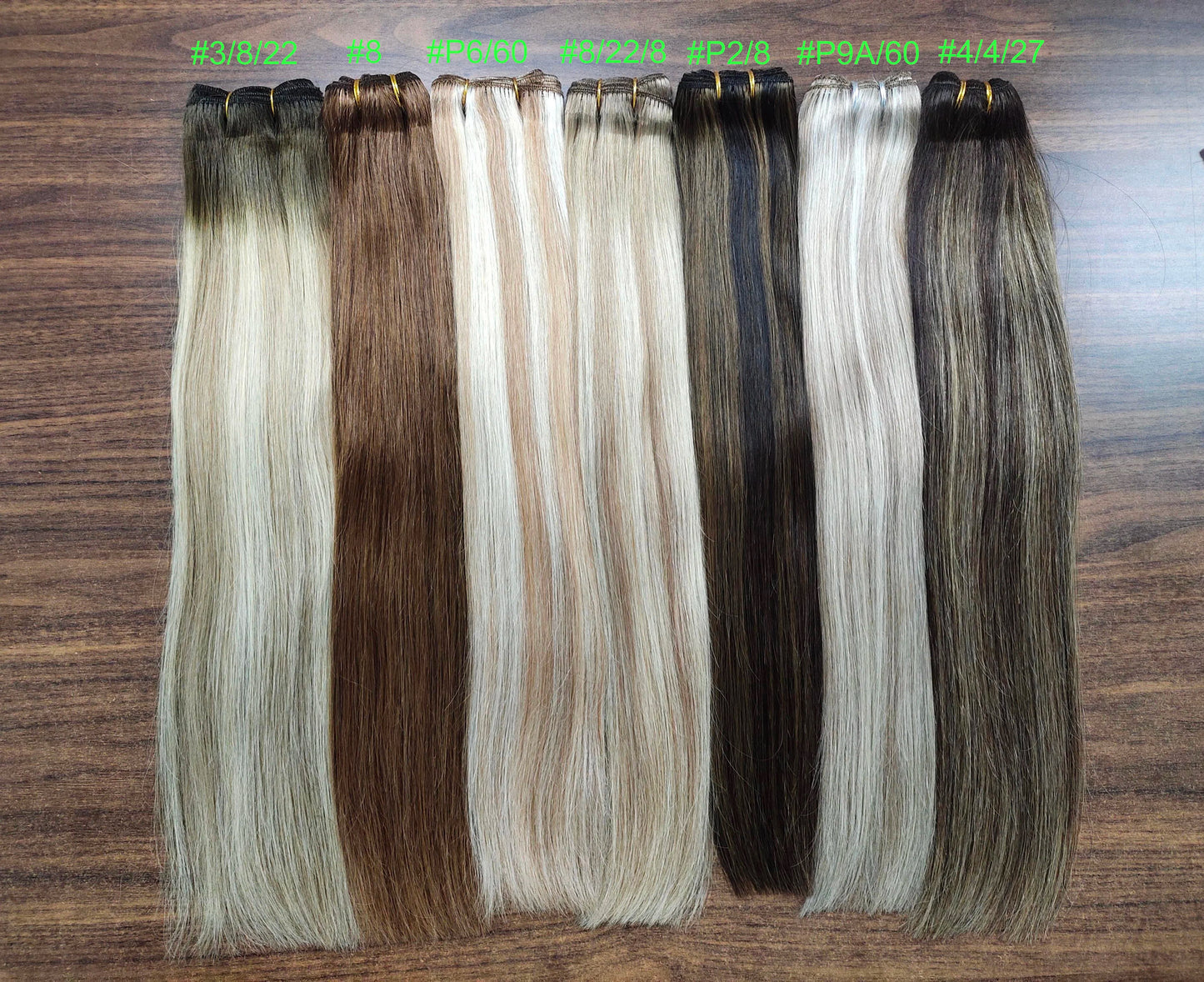 Straight Human Hair Bundles Weave Balayage Hair Pieces