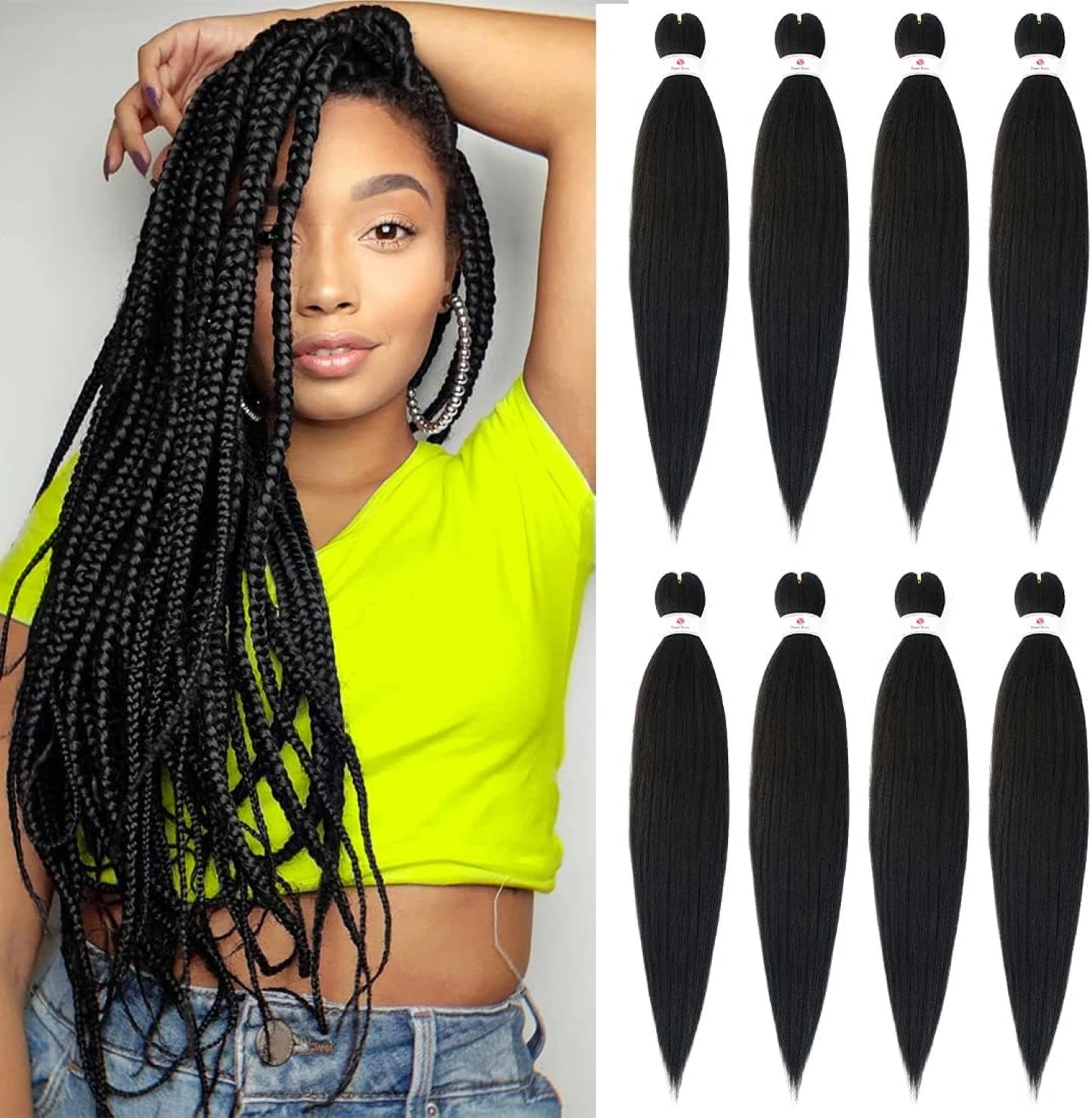EZ Pre-Stretched Synthetic Braiding Hair