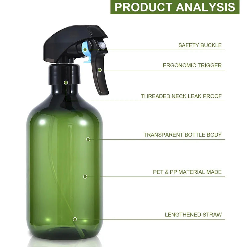 500ml/16.9 oz Plastic Spray Bottle