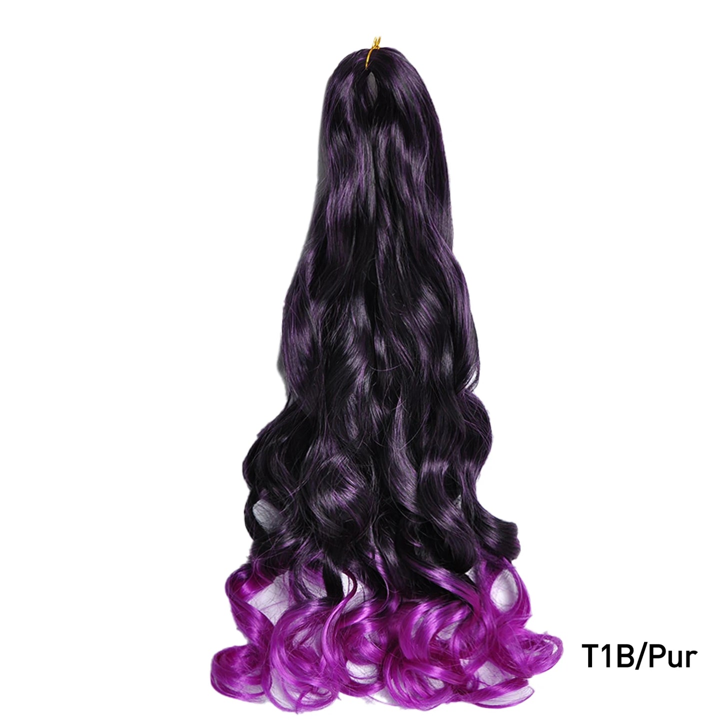 French Spiral Curls Pre Stretched Loose Synthetic Braiding Hair