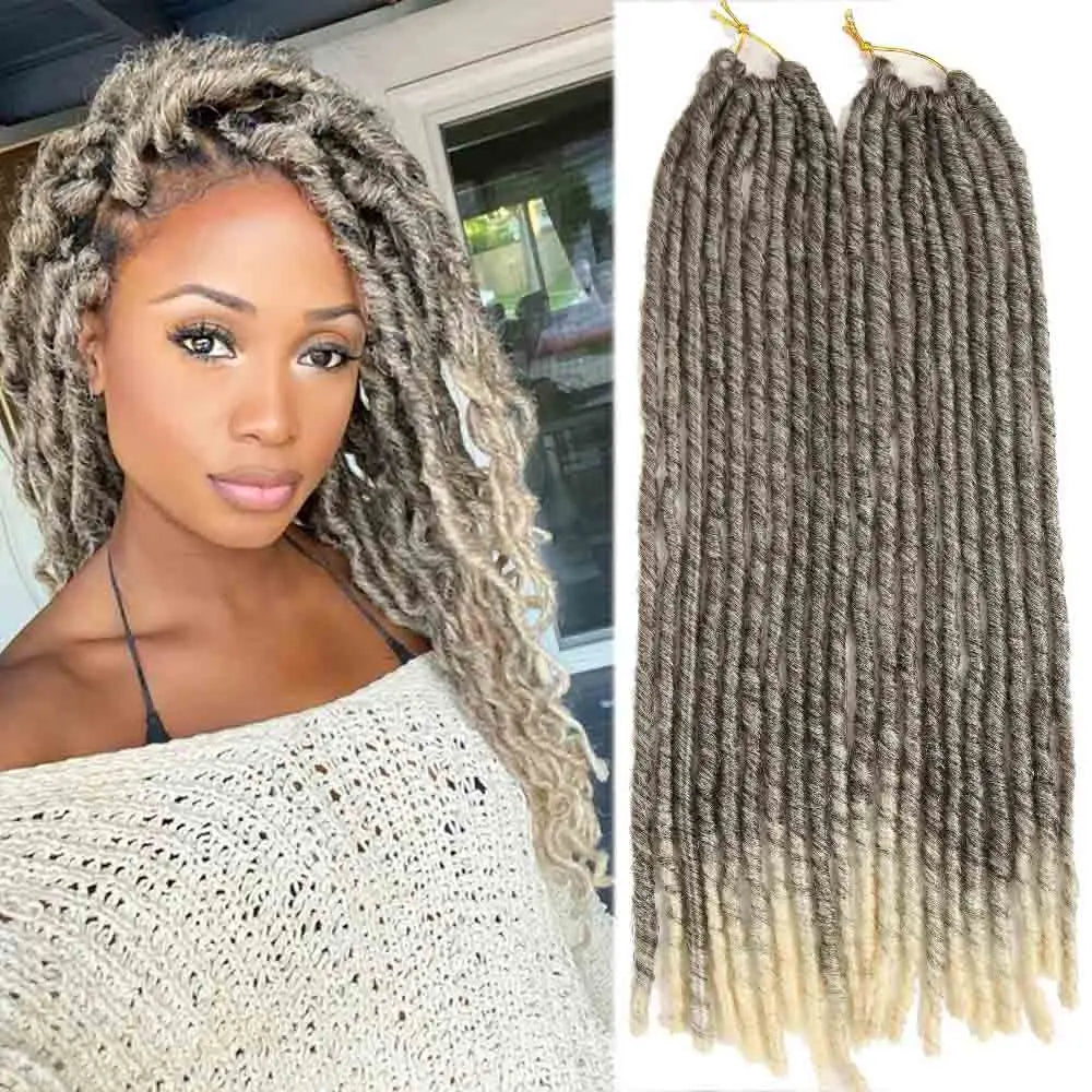Synthetic Faux Locs Crochet Hair - Various Colors Available