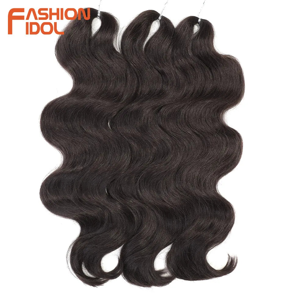 Soft Body Wave Synthetic Braiding Hair - Various Colors Available