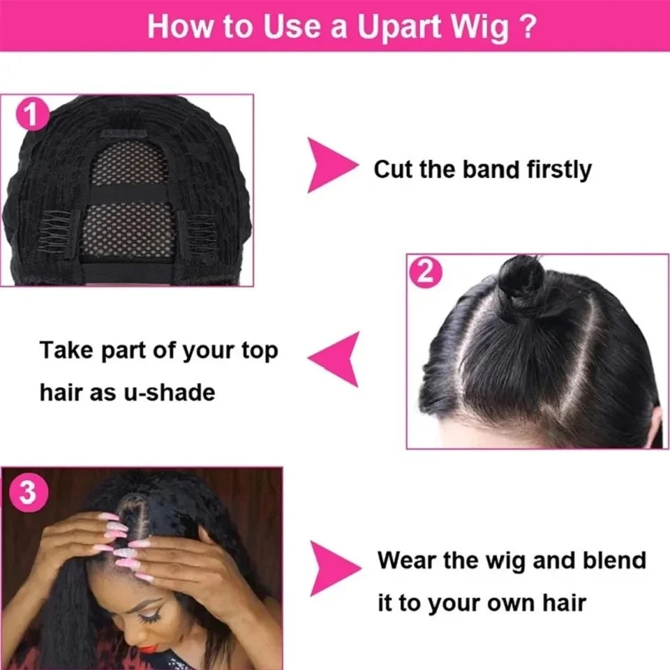Body Wave U & V Part Human Hair Wig