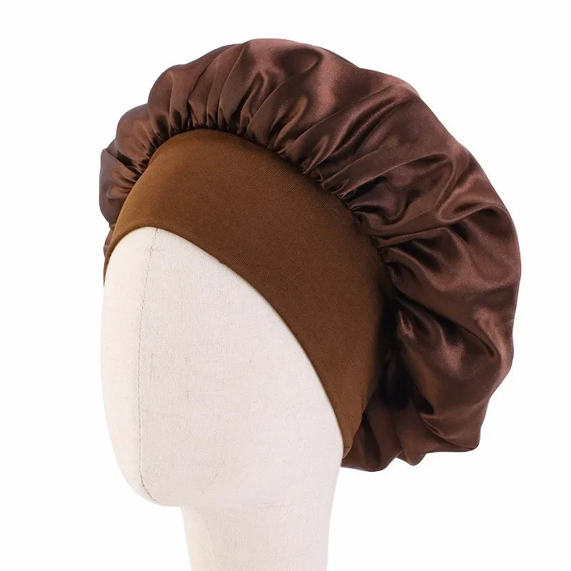 Girls Satin Wide Band Bonnet For Babies/Children