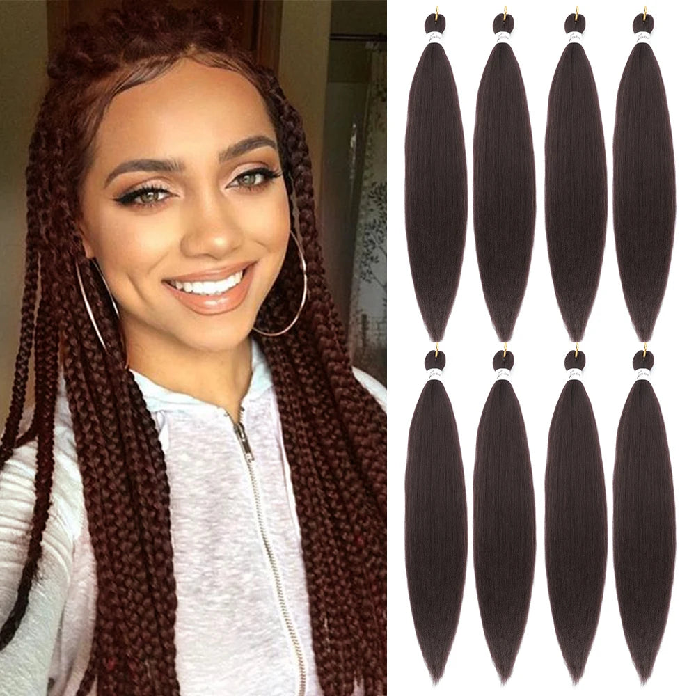 Pre-Stretched Synthetic Braiding Hair - Various Colors Available