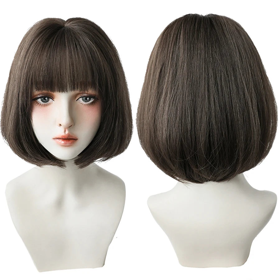 Short Bob Synthetic Wig - Various Colors Available